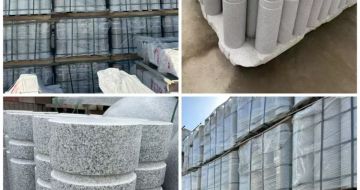 巴中 芝麻白花岗岩挡车柱、隔离柱多少钱