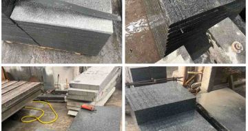 巴中 芝麻黑地铺石材