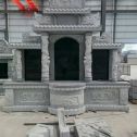 巴中 芝麻灰高档墓碑，土墓，可定制