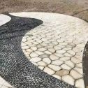 巴中 黄金麻冰裂缝室外铺装效果完美展示