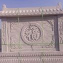 巴中 芝麻白花岗岩屏风，照壁，影壁