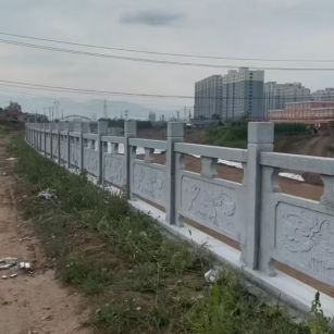 巴中 石材河道栏杆