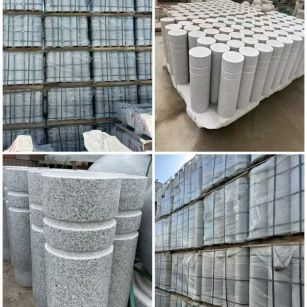 巴中 芝麻白花岗岩挡车柱、隔离柱多少钱