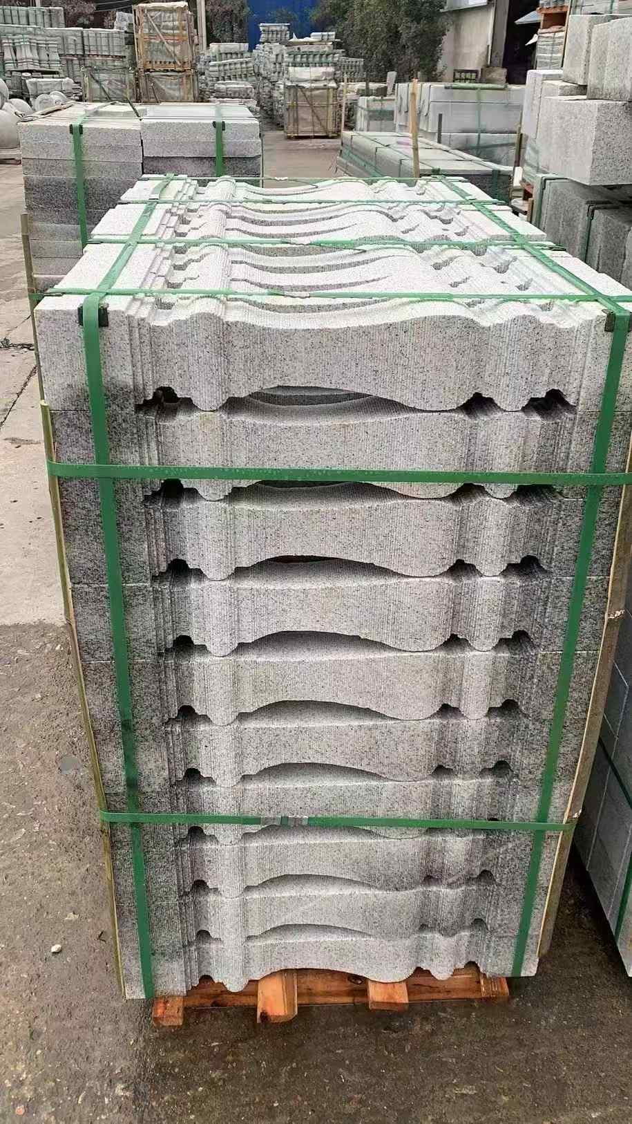 巴中 芝麻白方形拉丝面，栏杆花瓶柱