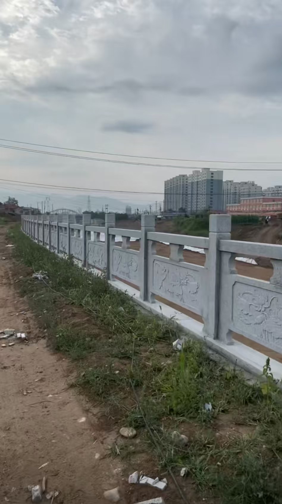 巴中 石材河道栏杆