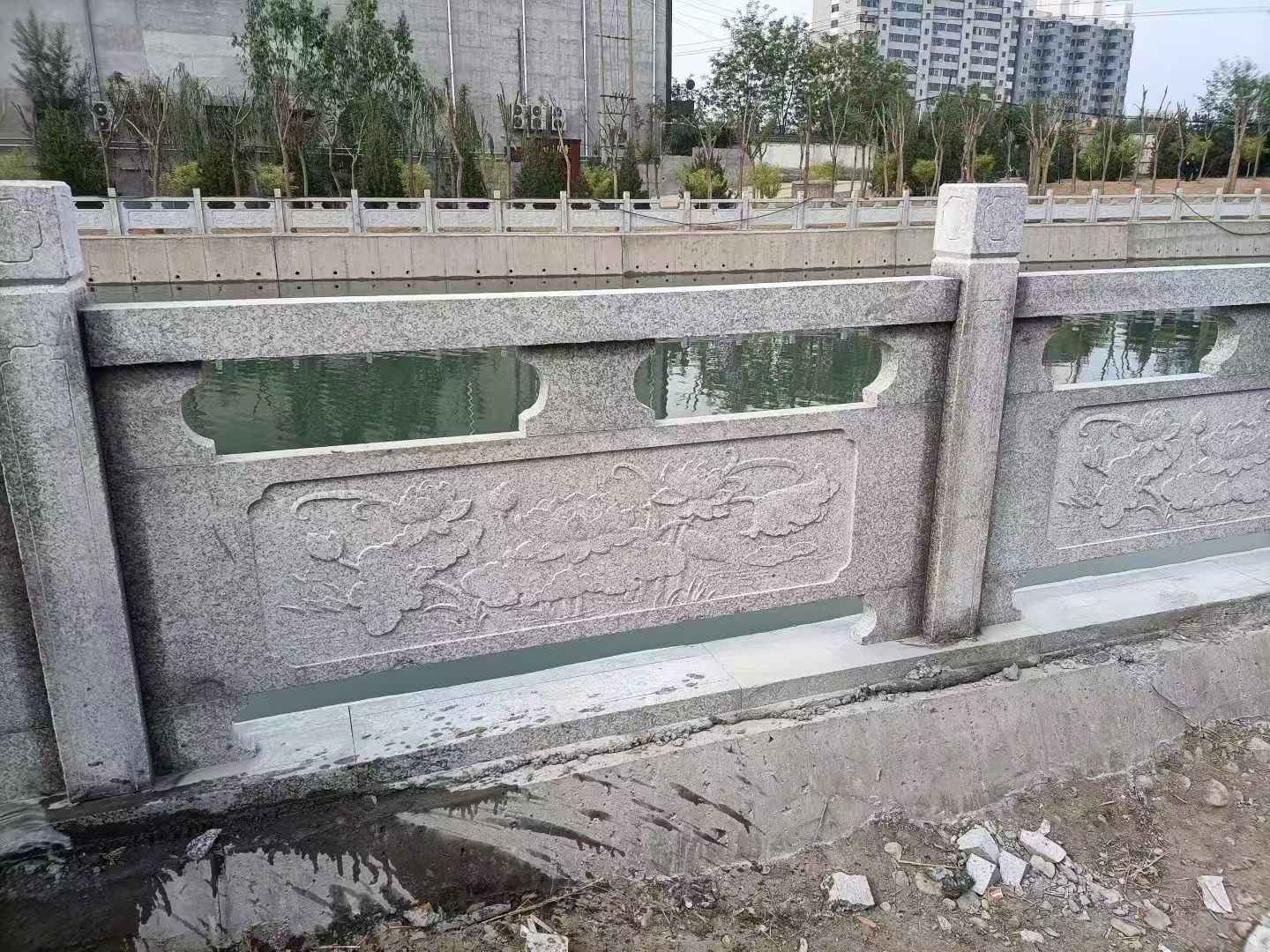 巴中 芙蓉白大花桥梁、河道,石材栏杆、围栏、护栏